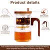 Large Capacity Teapot Water Separation Glass Tea Infuser Bottle Tea Infuser Mug Water Bottle Leakproof Travel Mug with Filter