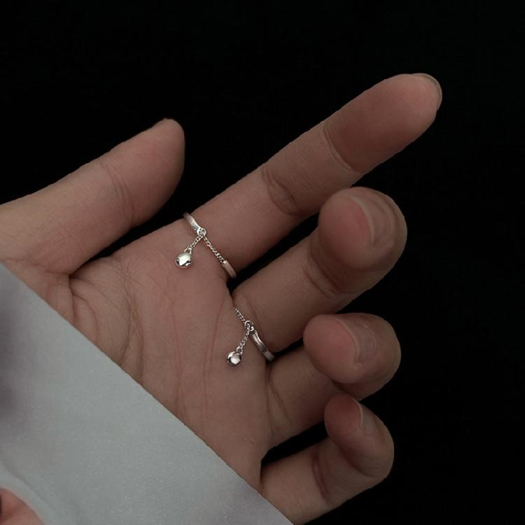 Open Rings Tassel Chain Promise Ring Finger Band Fashion Jewelry for Women Girls