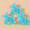10Pcs 34*38mm Resin Cute Colorful Balloon Dog Charms for Earring Bracelet Necklace Lovely Pendant Handmade Jewelry Making