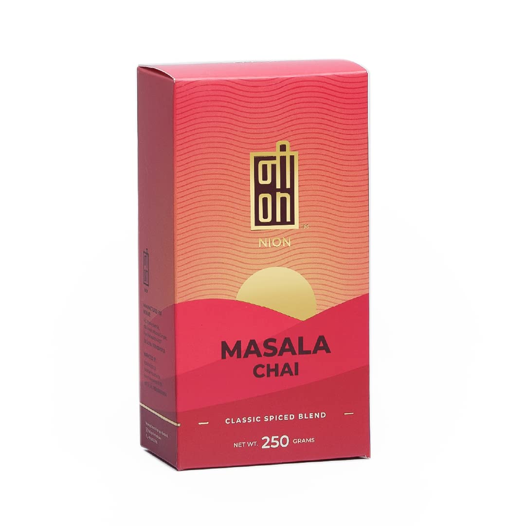 

NION Assam CTC Masala Chai Loose Leaf (250gm) | Premium Masala Tea Leaves | Cloves Cardamom Cinnamon Spices Tea Blend | Assam Classic Chai