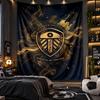 Tapiz Colgante de Pared Estampado de Fútbol del Leeds United Tela para Sala de Estar Dormitorio Decoración del Hogar