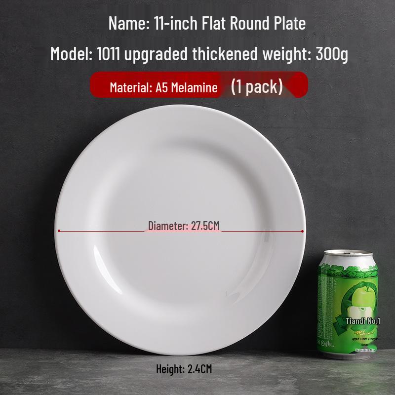 Runde Essteller im Melamin-Porzellan-Stil mit Seidenblumen-Design für Restaurants und Hotels