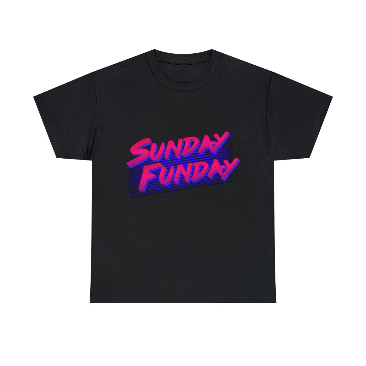 Retro Sunday Funday Graphic Tee Shirt, S-5XL S