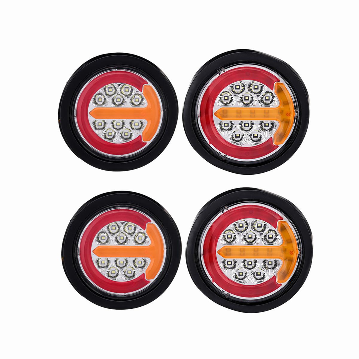 

Новые 1/2/4x светодиодные задние фонари для грузовиков и прицепов 12 В 24 В задние фонари указатели поворота кемперы караваны грузовики фургоны стоп-сигналы 4 inch