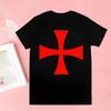 Medieval  Knights Templar T Shirts print O-Neck Short Sleeve Regular Mens Heigh Quality Men Hip-Hop t Shirt