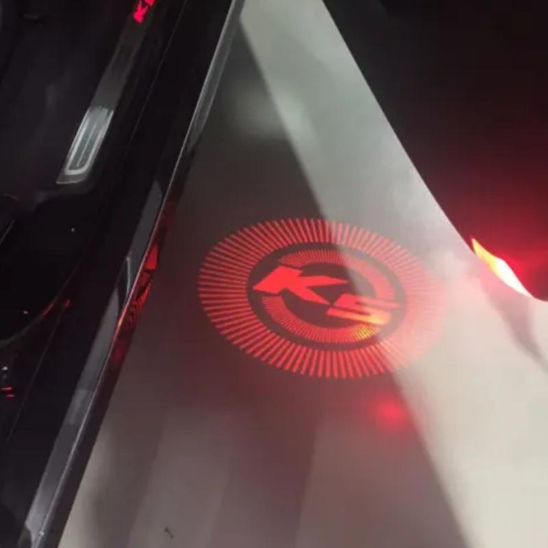 2026 Hot Car Sticker 2pcs LED Car Door Welcome Lights Logo Laser Projector Lamp Compatible For KIA K5 First Gen 2011-2014 2015 2