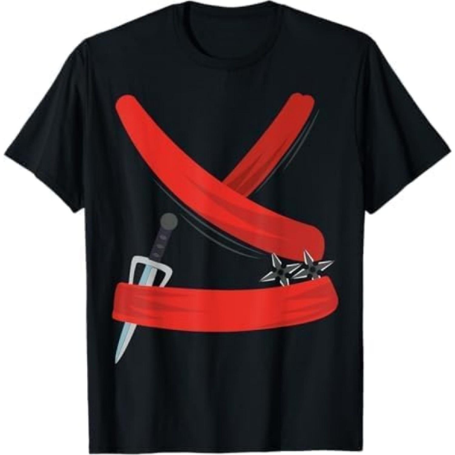 

Ninja Costume Halloween Lover Ninja Uniform T-Shirt Khan Mens Womens Tank Top Sweatshirt Hoodie 552 Black XXXXXL