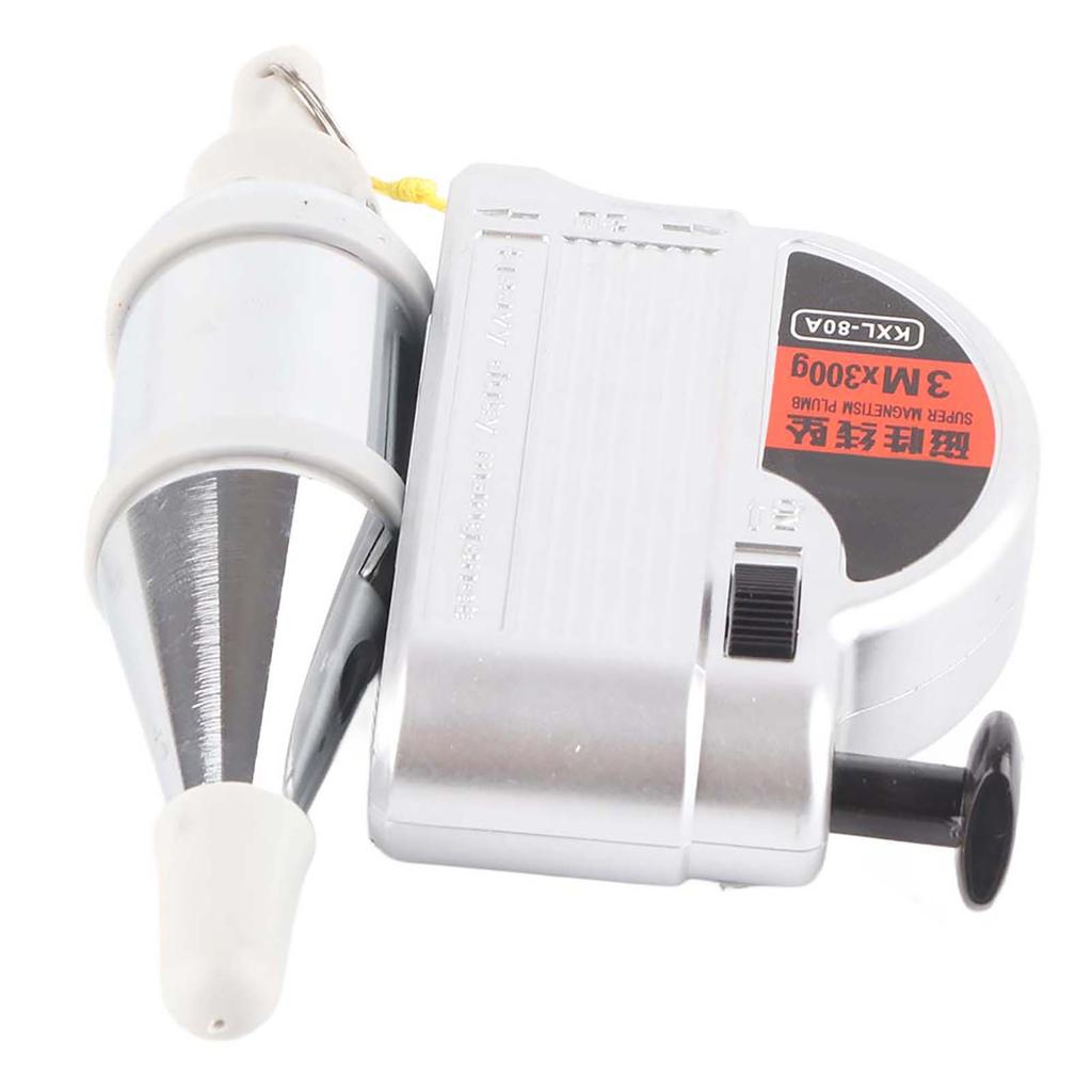 Automatic Plumb Bob Hanging Wire Hammer Magnetic Plumb Bob Vertical Measuring Tool (3 Meters)