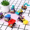 6Pcs/Set Originality Children Mini Pull Back Car Inertia Toy Construction Vehicle Fire Truck Model Set Boys Birthday Gift
