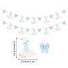 Adorable Geese Birthday Party Streamers Paper Bowknot Geese Bunting Hanging Decoration For Kids Birthday Celebration