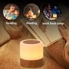 RGB Night Lamp Camping Light Atmosphere Night Lights Bedside Lamps Color Changing Tent with Remote Touch Control for Bedroom Dec