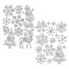 Christmas Seal Elk Snowflake Home Decoration - Winter Window Sticker Holiday Party Glass Door Wall Bathroom Office Dormitory Restaurant.