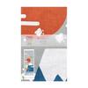 Hamamonyo Tenugui Towel - Mt. Fuji and Chidori Play - 100% Cotton, Approx. 34cm x 90cm, Printed, Raw Edge