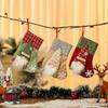 4 Pcs Lovely Christmas Hanging Socks Christmas Stockings Candy Gift Bag Christmas Decorations For Home Office Party