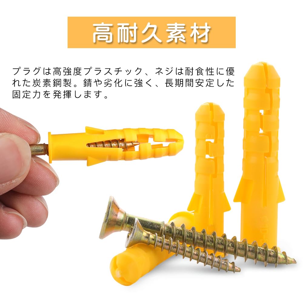CHANGJIQ Board Anchor Screw Set, 6 Sizes, 88 Pieces Set,
