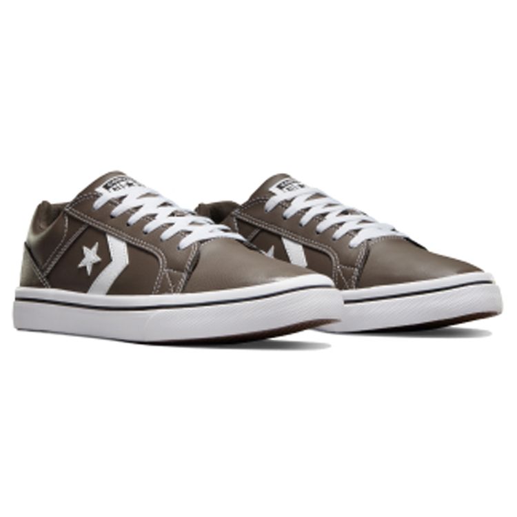 Converse El Distrito 2.0 Synthetic Leather Lightweight Breathable Low Top Skate Shoes Unisex sneaker Brown A06193C
