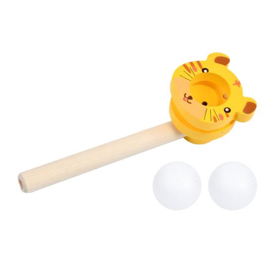 huaqianguhh Kids Floating Ball Blow Toy, Suspension Blowing Wooden Pipe for Lung Capacity Training, Educational Toy Boys Girls