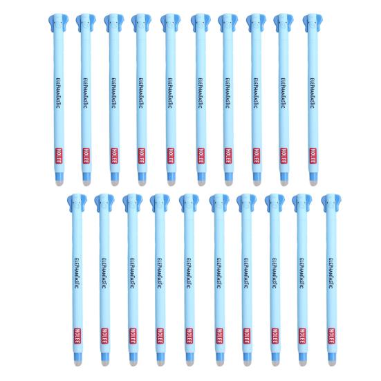 20Pcs Cartoon Animal Erasable Gel Pens for Kids 0.7mm Cute Cap