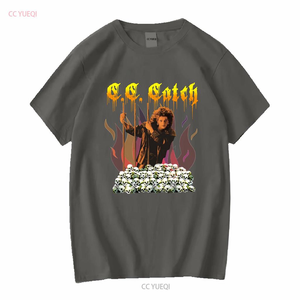 New Cc Catch Premium Retro Music American Black T Shirt Size S 5XL Long or Short Sleeves Vintage Washed Unisex Breathable