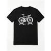 Unisexs Summer 100 Cotton Fashion Leisure Road Cycling Pattern Printed Loose Sports Round Neck Short Sleeve Tshirt Top