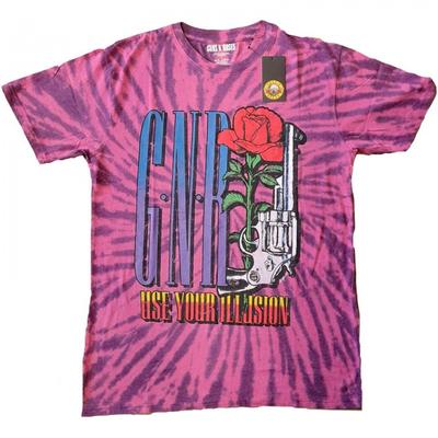 Guns N Roses Unisex Erwachsenen UYI Pistol Tie Dye T-Shirt