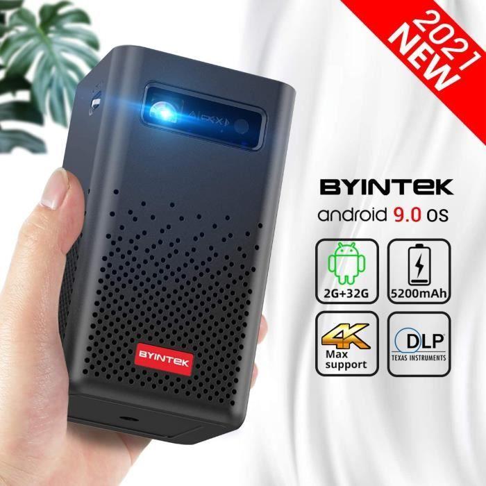 Mini přenosný projektor - BYINTEK - P20 - Wi-Fi - Bluetooth - LED DLP s dobíjecí baterií