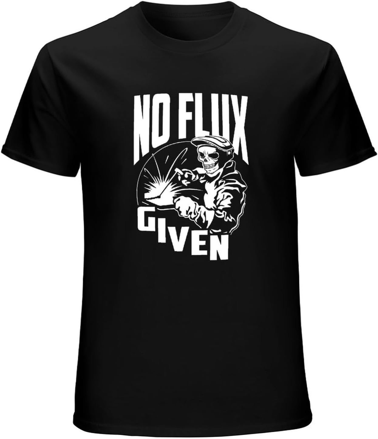 Welder Welding No Flux Given Funny T-Shirt Mens Unisex Tees XXL чёрный