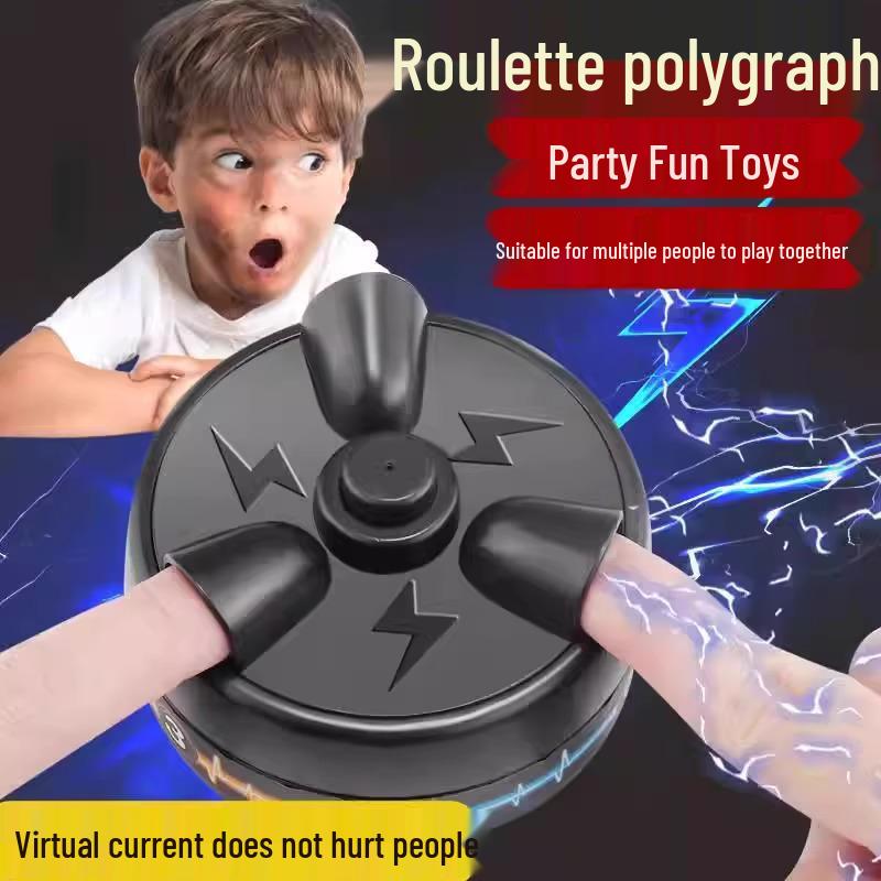 Advanced Black Tech Lie Detector Game: Electric Shock Desktop Toy for Kids & Families 2025