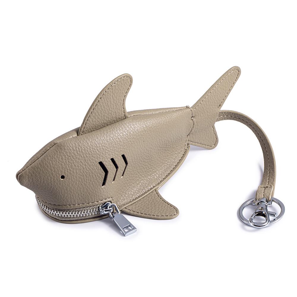 Creative Leather Shark Key Case & Pendant