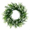 Lavender Flower Wreath Indoor Outdoor Artificial Lifelike Appearance for Fireplace Mantel