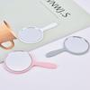 Handheld Makeup Mirror for Eyelash Extension Round Makeup Vanity Mirror with Handle Mini Potable Hand Mirrors