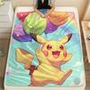 Sky Pikachu  Print Flannel Blanket, High quality Comfortable for All Seasons, Home Decor, Warmth and Comfort