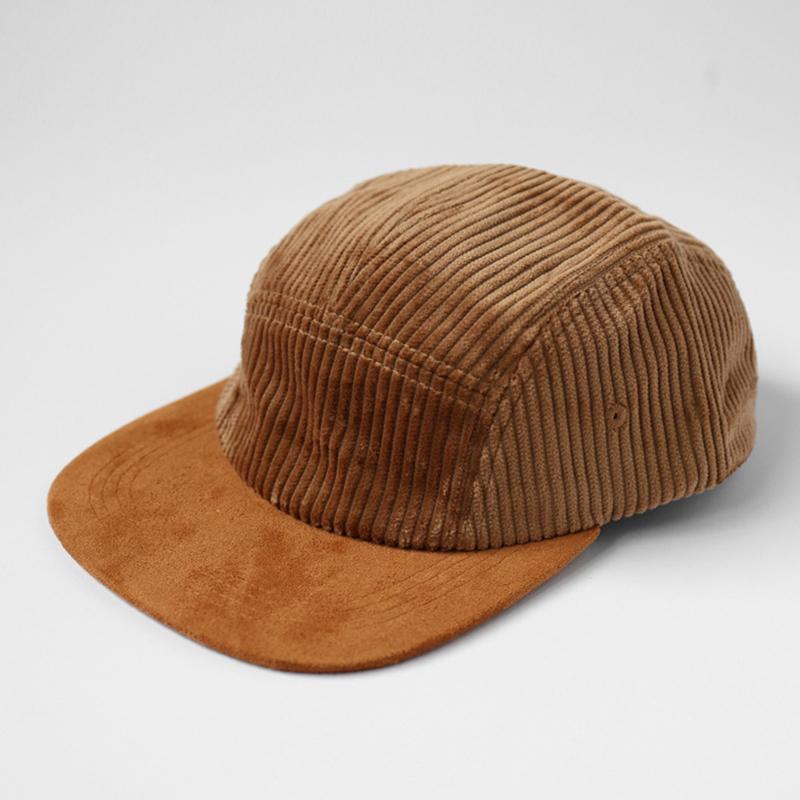 Retro Cap Colorful Corduroy 5 Panel Baseball Cap Hip Hop Custom Snapback Hat For Women Men