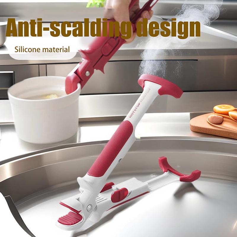 2 In 1 New Anti Scald Bowl & Plate Dish Pot Holder Clip Holder Silicon Clamp Anti-hot Clip Lifter Kitchen Oven Accessories Tools