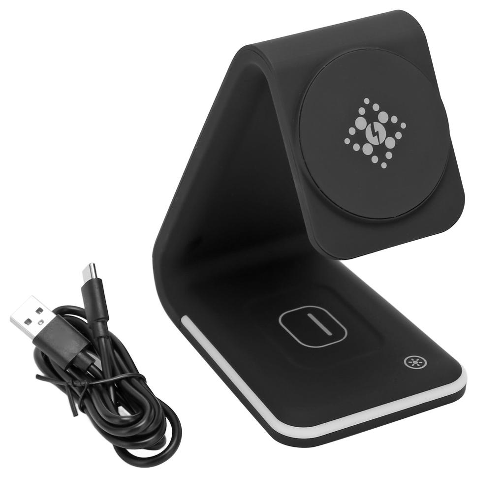 Stojak do ładowania bezprzewodowego 3 w 1 15W Szybkie ładowanie Odłączany Magnetyczny Stylowy Bezprzewodowy Dok do ładowania