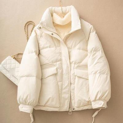 Abbigliamento in Cotone da Donna, Giubbotti Imbottiti Corti e Versatili, Colli Alti Larghi e Giubbotti Spessi in Cotone