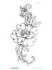 Neue 3D Wasserdichte Blumen Tattoo Aufkleber - Einweg und Original Design