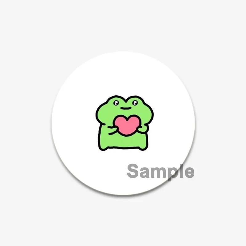 32/44/58mm Cartoon Animal Simple Drawing Badges Frog/ Cat/Squirrel/Lizard, Duck Art Brooch Backpack Decor Accessories Gifts Pins
