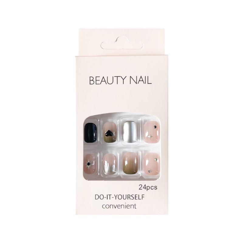 Autumn & Winter Japanese Love Nail Art Stickers: Semi-Handmade False Nails