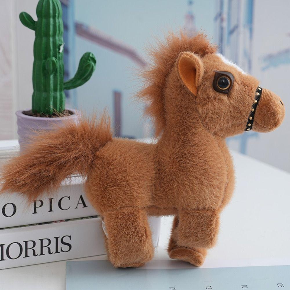 Wrist Style Plush Doll Slap Bracelet Cute Doll Simulated Horse Doll Birthday Gift