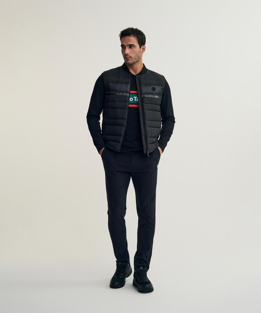 Sergio Tacchini M Cushworm Lightweight Down Vest (Black)