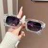 Women's High-End Square Frame Polygonal Sunglasses - European & American Retro Fashion Trend