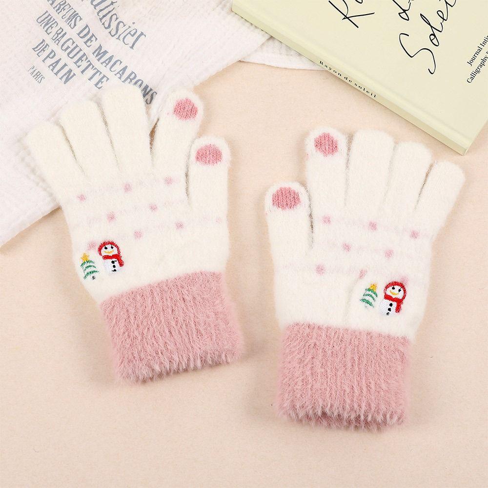 Thickened Warm Gloves Non Slip Knitted Gloves Fashion Touchscreen Gloves  Women Men