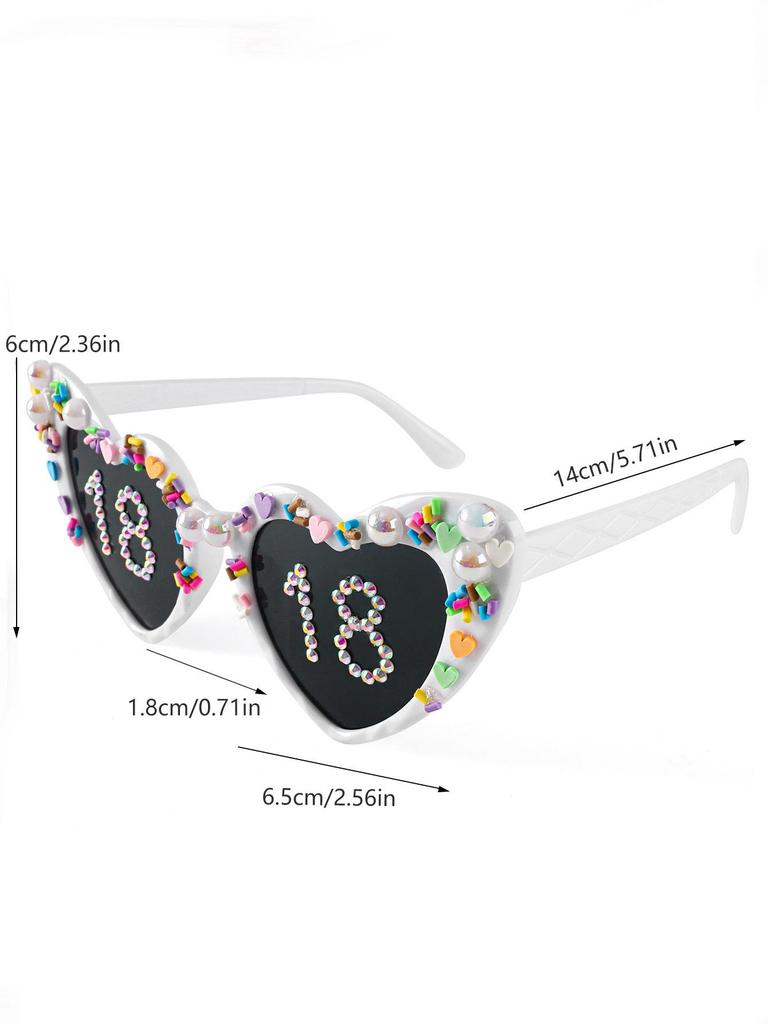 TEMU Black Birthday Party Sunglasses, Unisex Sexy Design 2025.