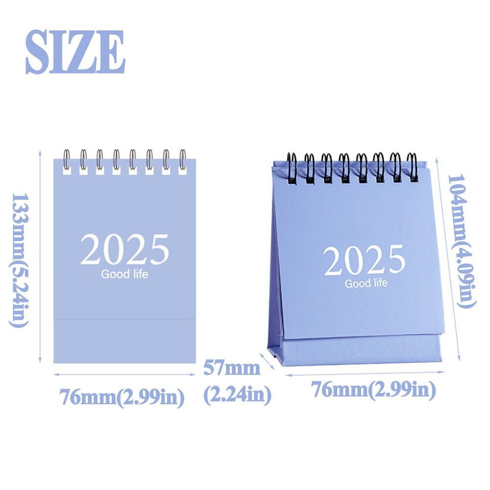 Simple 2024-2025 Calendar Creative Monthly Planner Gift Standing Flip Calendar  Desk Decoration