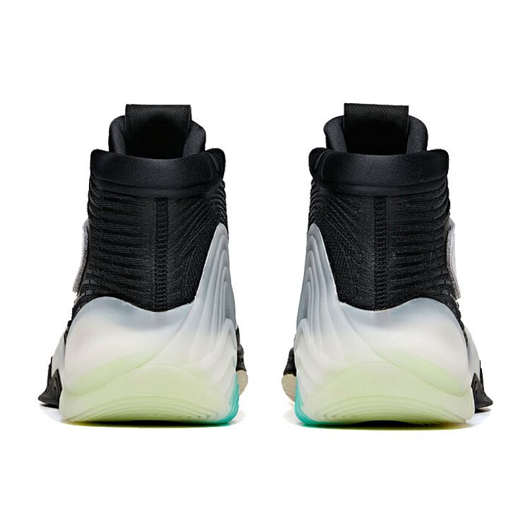 Anta Thompson KT6 Fly White Fabric Synthetic Leather Shock Absorption Non-Slip Wear-Resistant High-Top Basketball Shoes Men sneaker Black 112041101-1