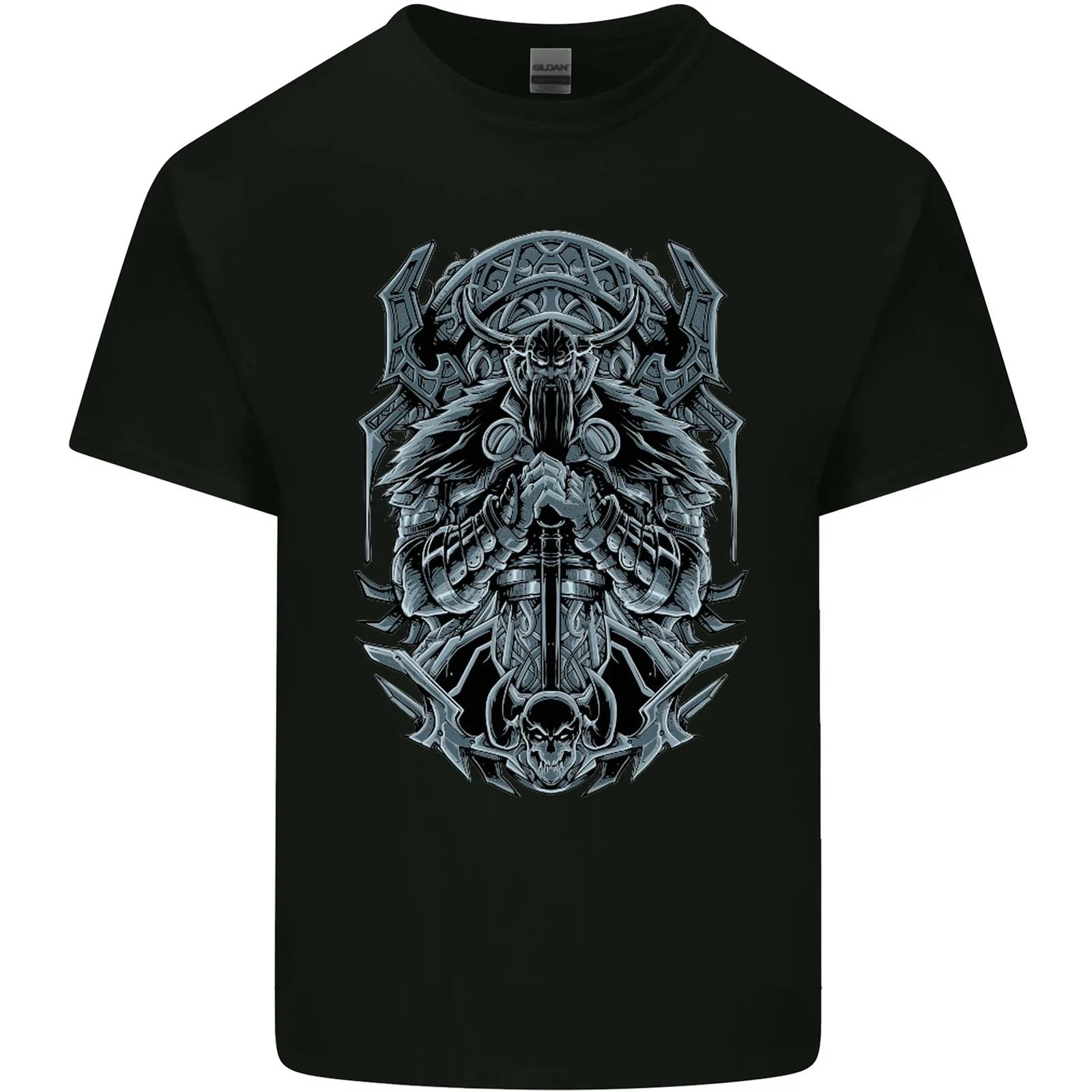Viking God Odin Valhalla Norse Warrior Kids T-Shirt Childrens M