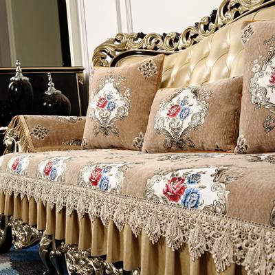 Rutschfeste Sofabezüge für Wohnzimmer Chenille Sofakissen Couchbezug Modernes Sofahandtuch Sitzpolster Europäischer Jacquard Sofabezug