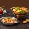 Stainless Steel Pot Double Handle Easy Clean Cooking Pot Food Serving Multi-Use Kitchen Cooking Container Stainless Steel Bowls
