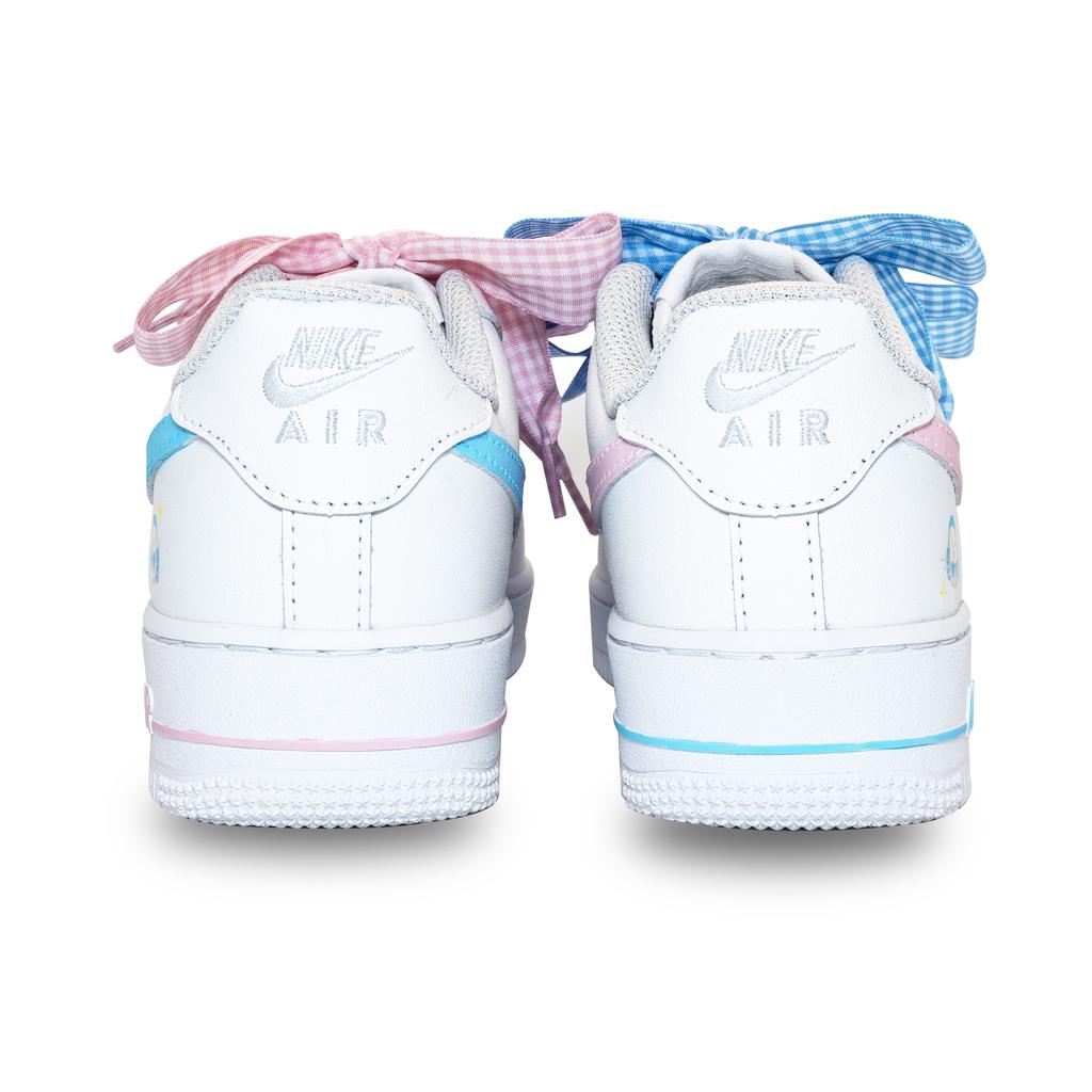 Nike Air Force 1 Berry Delight Pie Abrasion Resistant Low Top Skateboard Shoes Unisex Pink Blue DD8959-100(Team488-)
